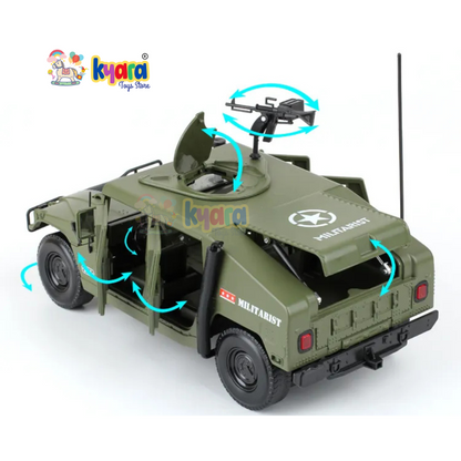 Military Battlefield Hummer Vehicles Scale Model Diecast Metalcar