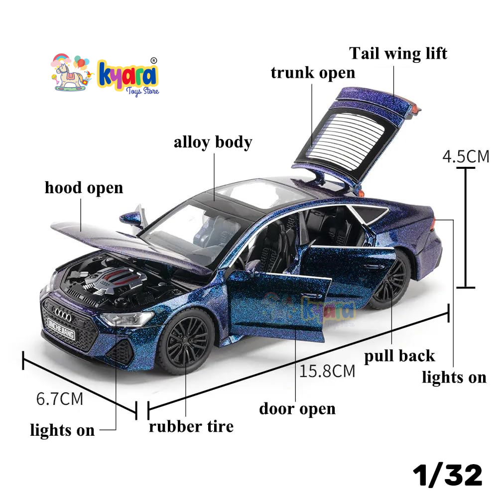 Audi RS7 Scale Model Diecast Metalcar