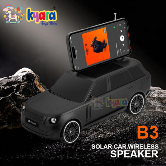 KISONLI B3 10W BLUE TOOTH SPEAKER FM CAR MODEL PORTABLE WIRELESS SOUND BOX HOME APPLIANCE KIDS TOY [SIZE:-26CM*9.9CM*9.5CM]【 MULTICOLOR 】
