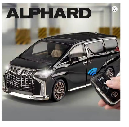 Toyota Alphard 1:24 with Key Remote Metal Diecast Car