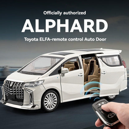 Toyota Alphard 1:24 with Key Remote Metal Diecast Car