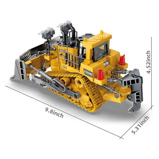 RC Metal Bulldozer Construction Vehicle 1:18 Diecast Scale Model