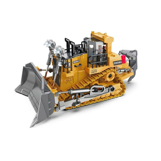 RC Metal Bulldozer Construction Vehicle 1:18 Diecast Scale Model