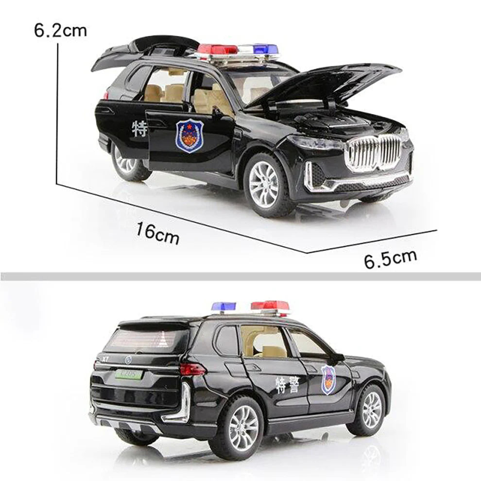 Bmw Police Scale Model Diecast Metalcar
