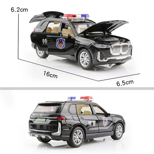 Bmw Police Scale Model Diecast Metalcar
