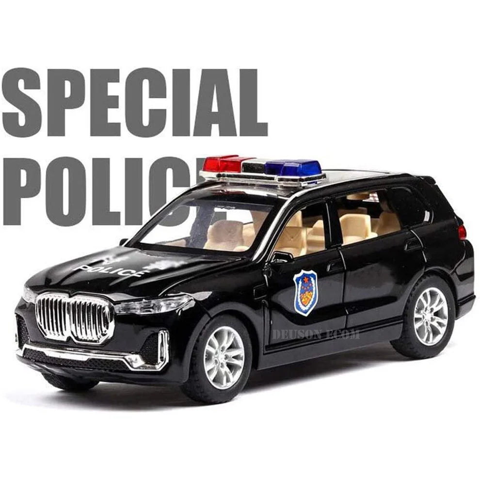 Bmw Police Scale Model Diecast Metalcar