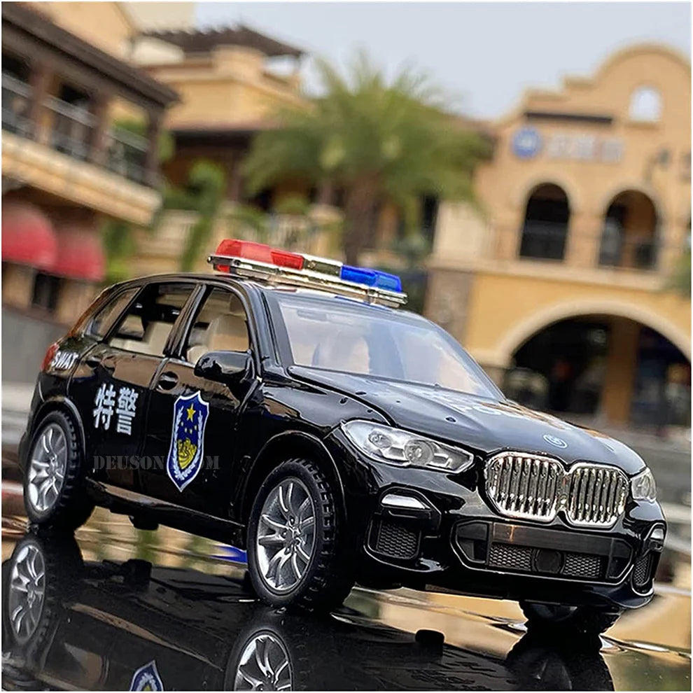 Bmw Police Scale Model Diecast Metalcar