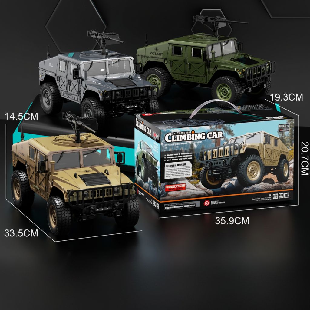 JJRC C885 Hummer Military Jeep Armored Vehicle Alloy Diecast Model