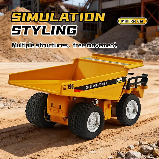 Engineering Dump Truck Toy 1/64 Scale Construction Vehicle