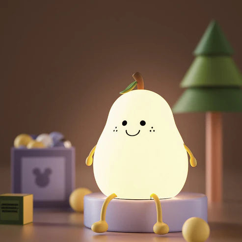 Cute Smile Pear Shape Night Light Lamp