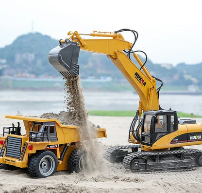Huina 1534 RC Dump Truck – Heavy Duty 1/18 Scale Construction Model