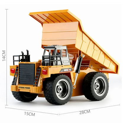 Huina 1534 RC Dump Truck – Heavy Duty 1/18 Scale Construction Model