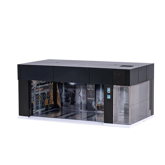 Garage Display Case with Voice Control, LED Lighting, Dustproof Design for Diecast Models