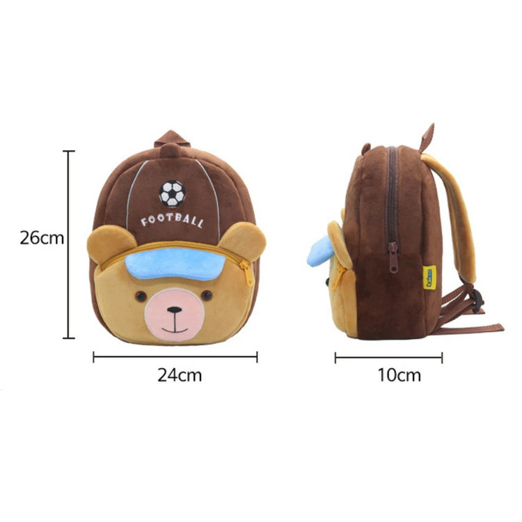 Cute 3D Animal Children Plush Toddler School Bag