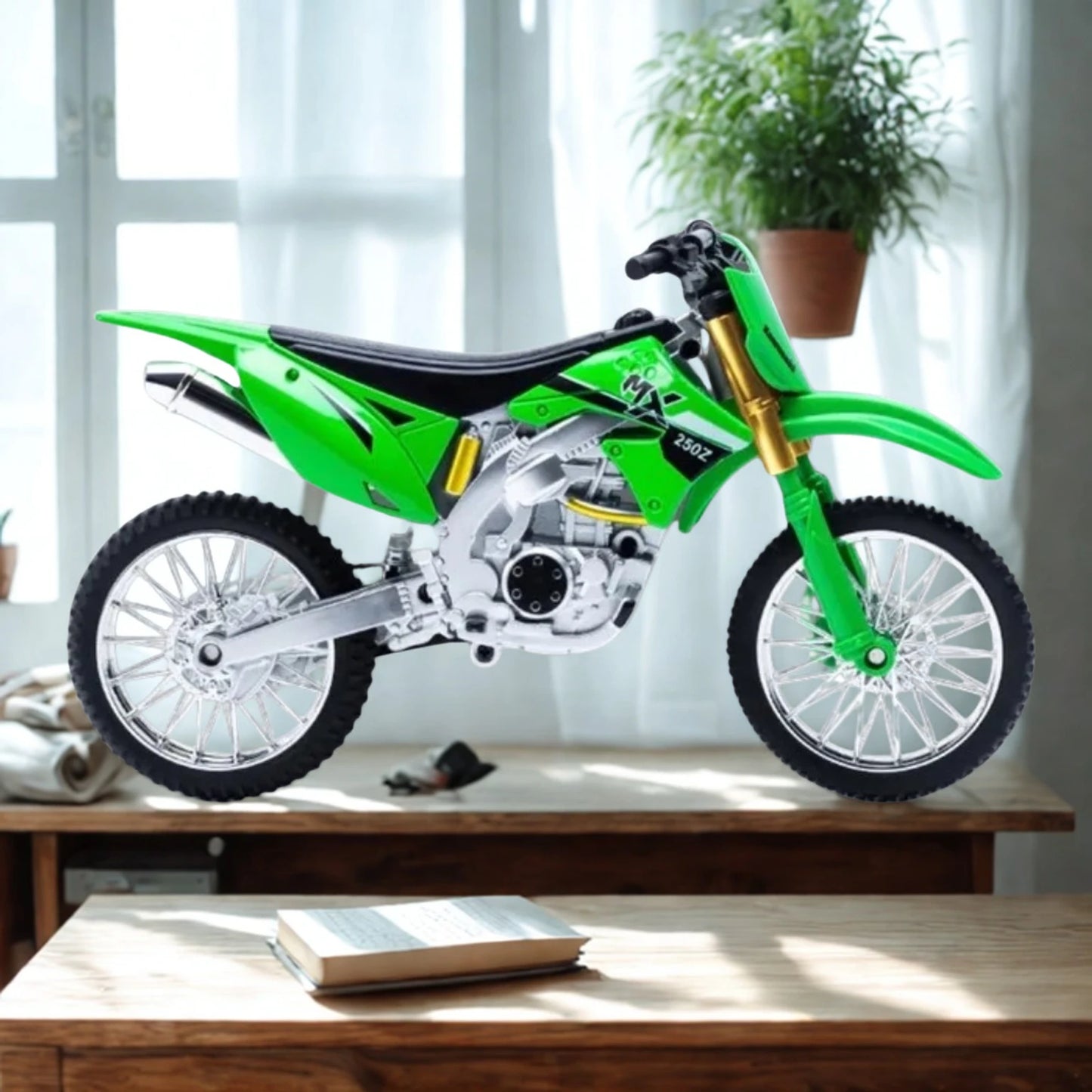 Kawasaki KX450F Dirt Bike Diecast Alloy Model Bike