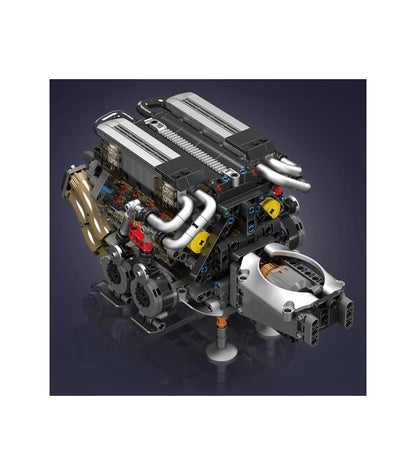 MOULD KING 10131 Motorized W16 Engine BGT Supercar Building Set