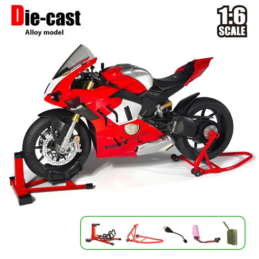 Ducati V4S Key Smoke 1:6 Diecast Alloy Model Bike