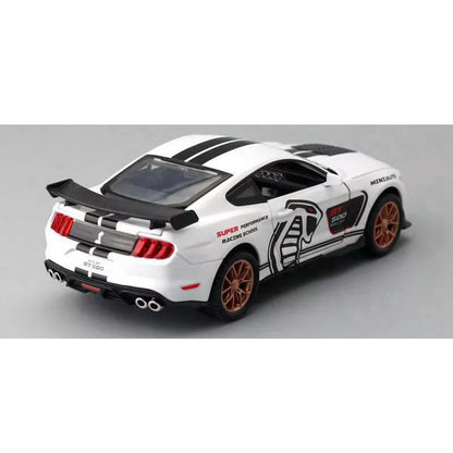 Mustang Gt500 Orange Scale Model Diecast Metalcar - All Size