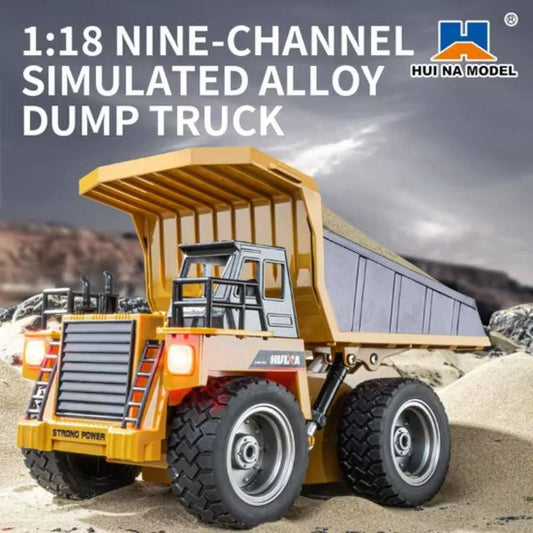 Huina 1533 Scale RC Dump Truck – 1:18 Tipper Construction