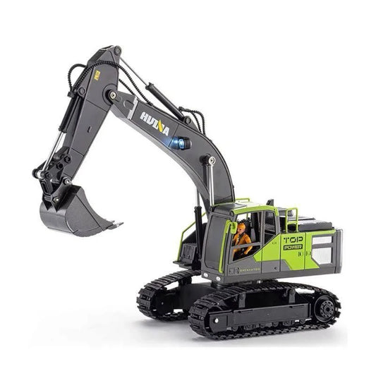 Huina 1661 1:18 Die-Cast Metal RC Excavator
